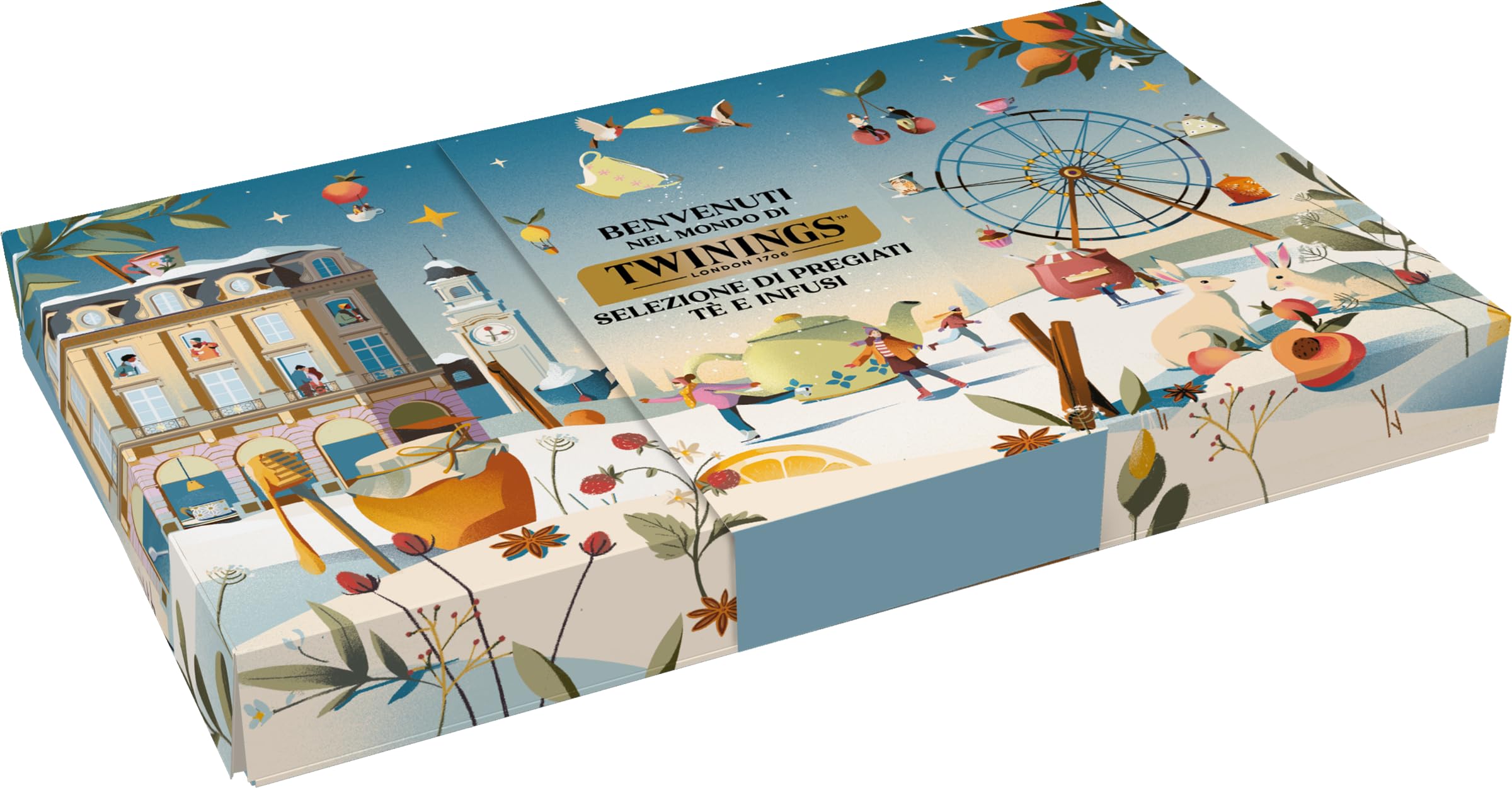 Twinings, Selezione di Otto Varietà di Tè e Infusi Pregiati, Idea Regalo per Amanti del Tè, Edizione 2025, Confezione in Cartone da 40 Filtri