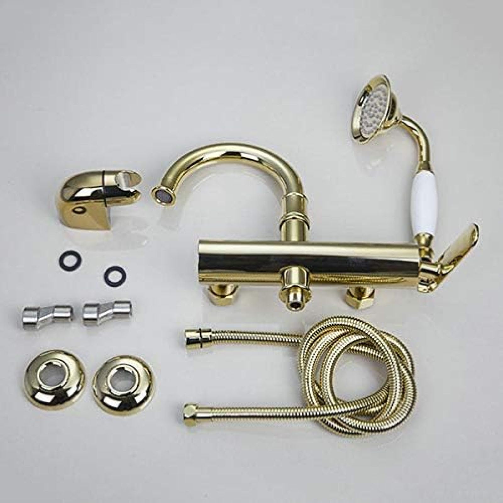 NZPOST Duschsets, Duscharmatur mit Mischbatterie, Regendusche, Wand-, Hand- und Wannenbrause, Badezimmerbrause, Regendusche