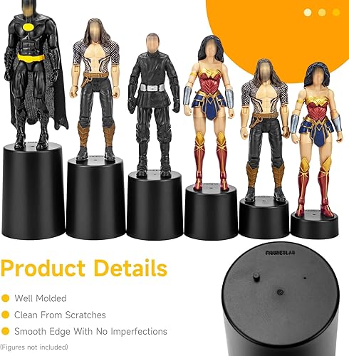 Miniatura 2 de Soporte para figuras de acción de 6 pulgadas, soporte de exhibición, organizador de juguetes, base de clavija, compatible con Mavel LegendsGiJeo