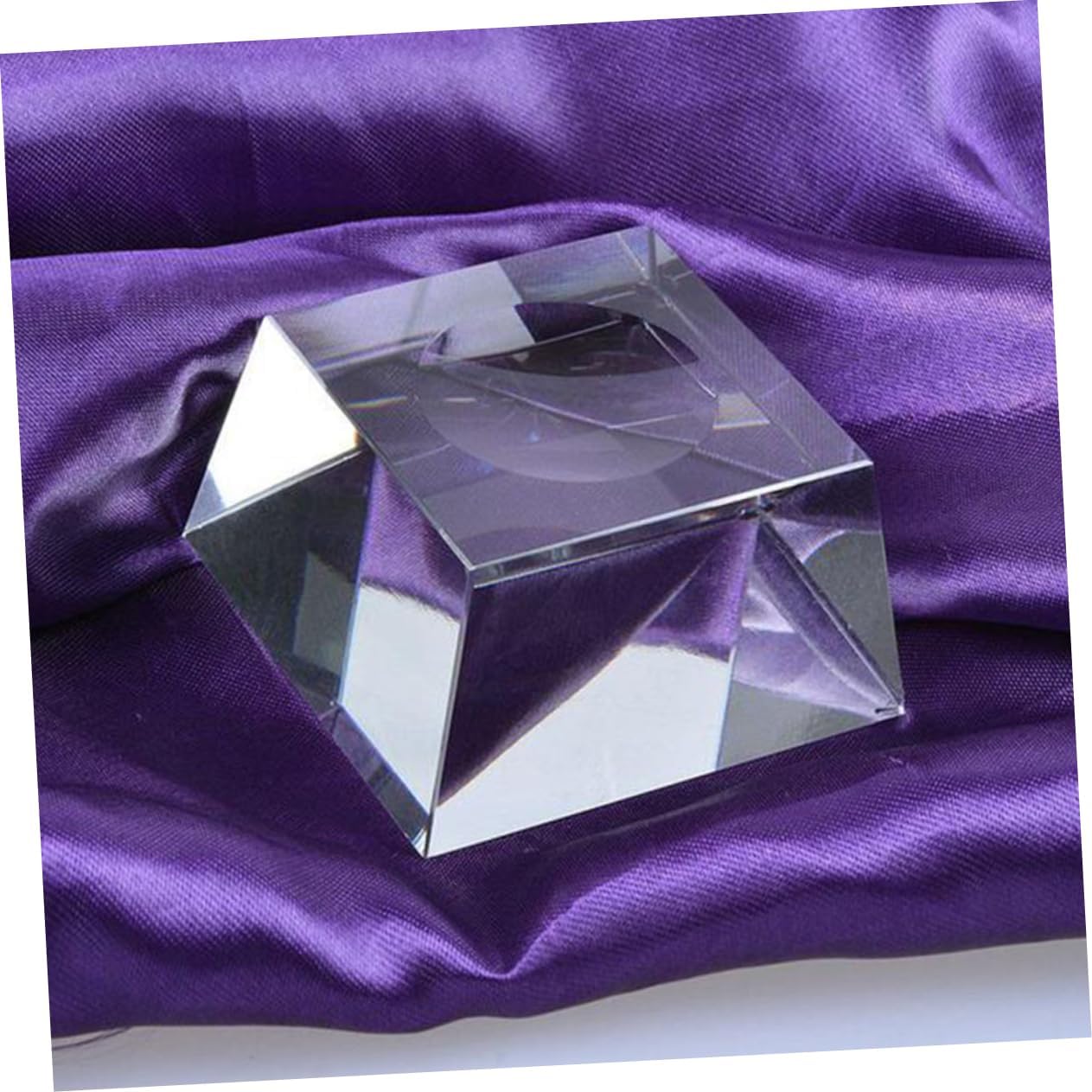 Levemolo Square Crystal Stand Base Holder for Display Pieces 2.5cm