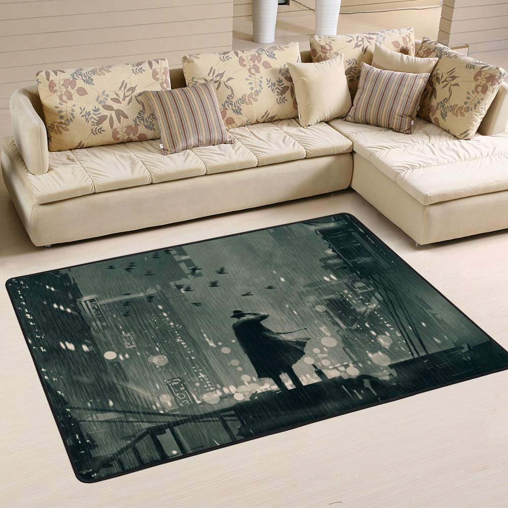 Tapis de sol antidérapant en microfibre polaire anti-boulochage pour chambre
