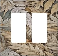 Vista 157 de Cubiertas Decorativas de Arte para Interruptores de Luz, Hojas de Otoño, Placa de Pared de Palanca Individual, Cubierta Decorativa de Interruptor