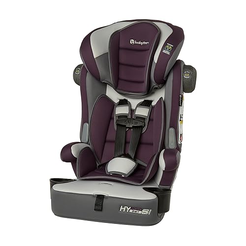 Baby Trend Hybrid SI - Asiento elevador combinado 3 en 1 con protección contra impactos laterales, color ciruela