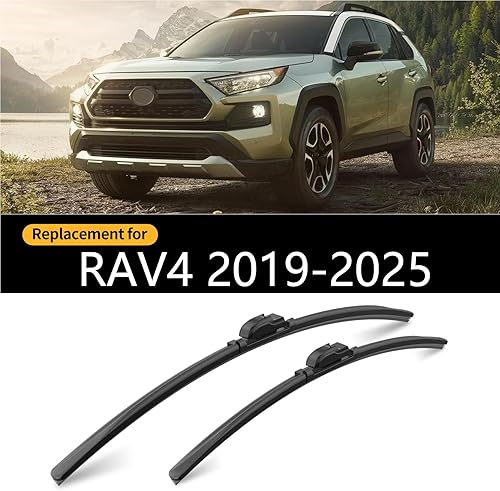 Miniatura 2 de Limpiaparabrisas delantero y trasero, 3 piezas de limpiaparabrisas delantero y trasero, repuesto para Toyota RAV4 2019-2025, 26 pulgadas, 16