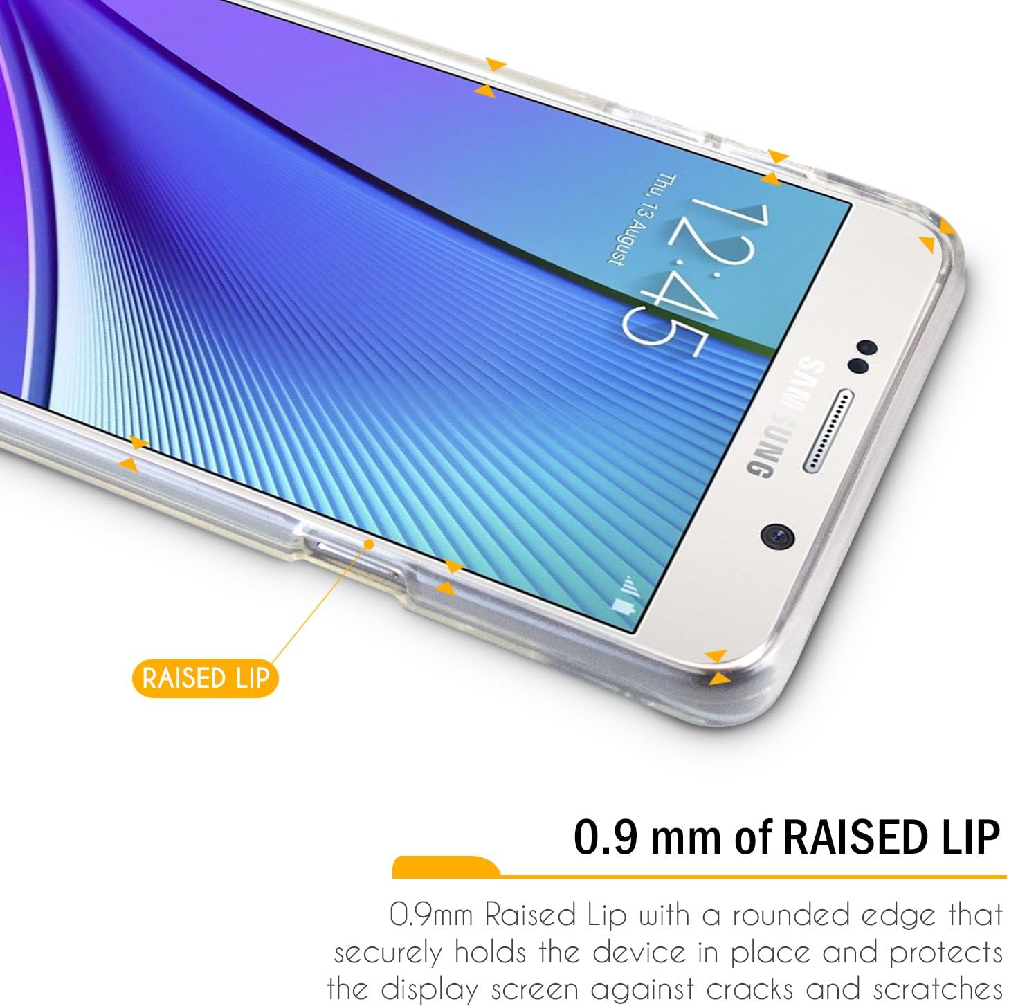 GOOSPERY Galaxy Note 5 Case, [Thin Slim] [Flexible] Clear Jelly Rubber TPU Case [Lightweight] Bumper Cover [Impact Resistant] for Samsung Galaxy Note 5 (Clear)