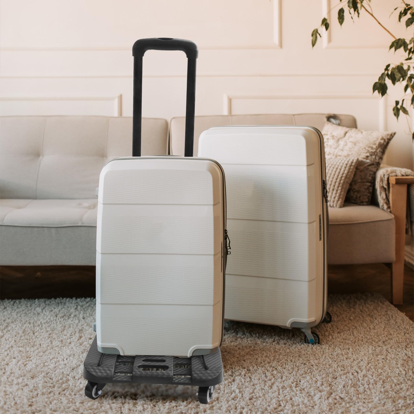 Aluminio Carrito de Plegable Aleación Portátil para Equipaje y Compras