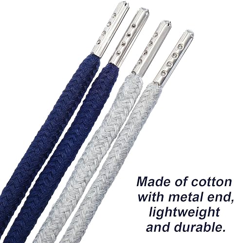 Vista 67 de Cordones de repuesto con cordón fácil de enhebrar para pantalones deportivos, pantalones cortos, pantalones, chaquetas (negro, gris)