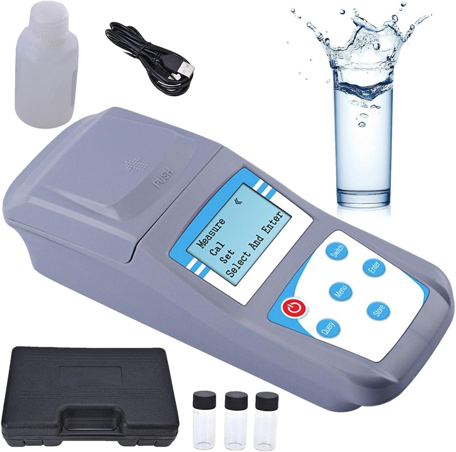 ANZAGA Turbidity Meter, Handheld Clear Display Turbidimeter
