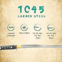 Vista 3 de HMS Espada Katana Samurai Japonesa