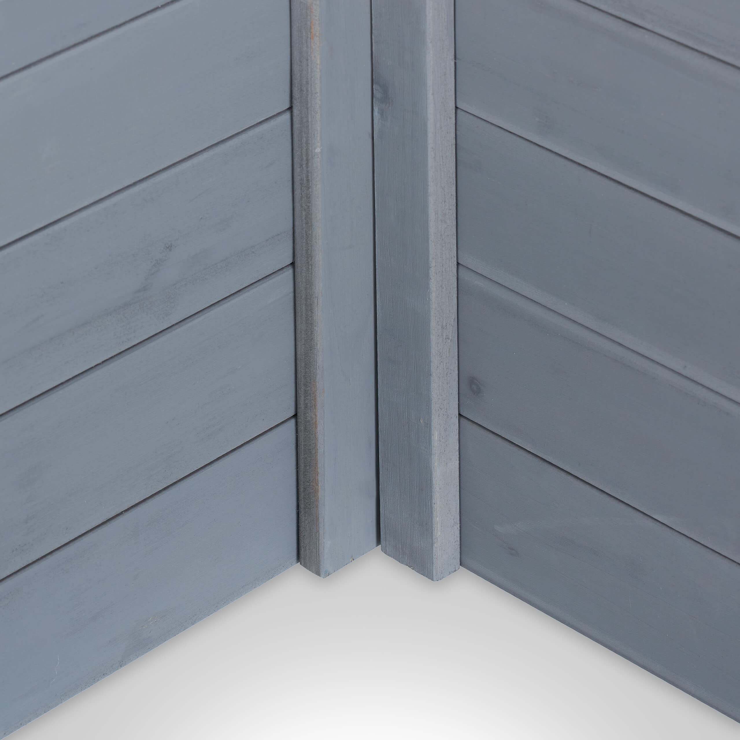 Relaxdays Garaje para Robot Cortacésped Madera, Techo Impermeable, Abatible, 46 x 108 x 82 cm, Caseta Protectora, Gris