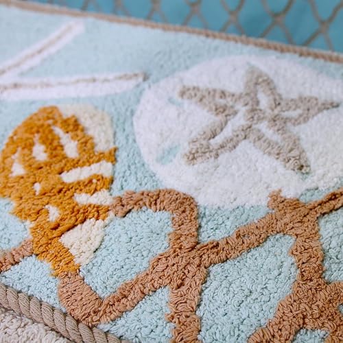 Miniatura 2 de Avanti Linens - Alfombra de baño, suave y absorbente, accesorios de baño inspirados en la playa (colección Seaglass, 24 x 60 pulgadas)