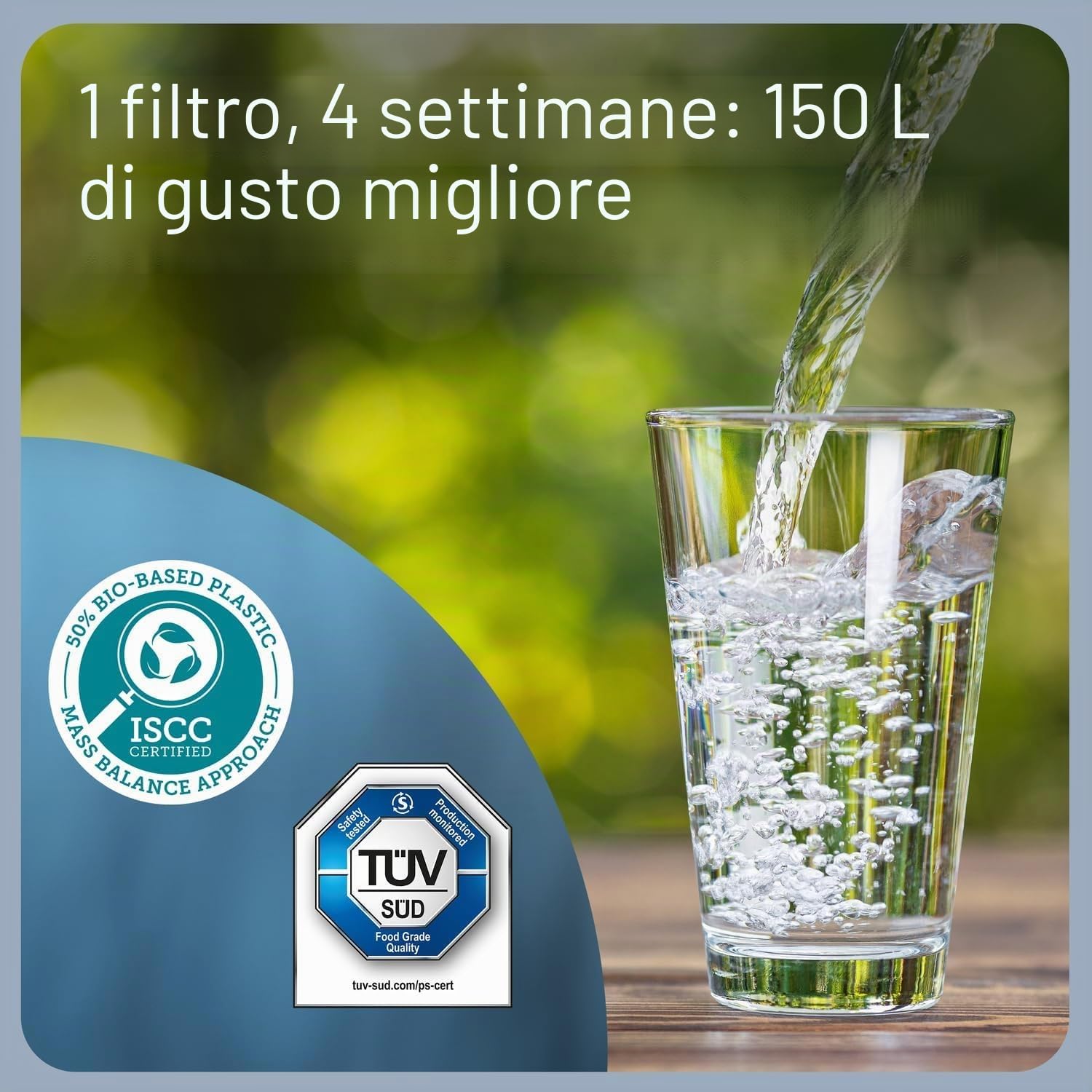 BRITA Caraffa filtrante Marella bianca (2.4L) incl. 3 x filtri MAXTRA PRO All-in-1 che riduce cloro, calcare e PFAS - Adatta al frigo, Memo digitale e riempimento comodo - in confezione sostenibile
