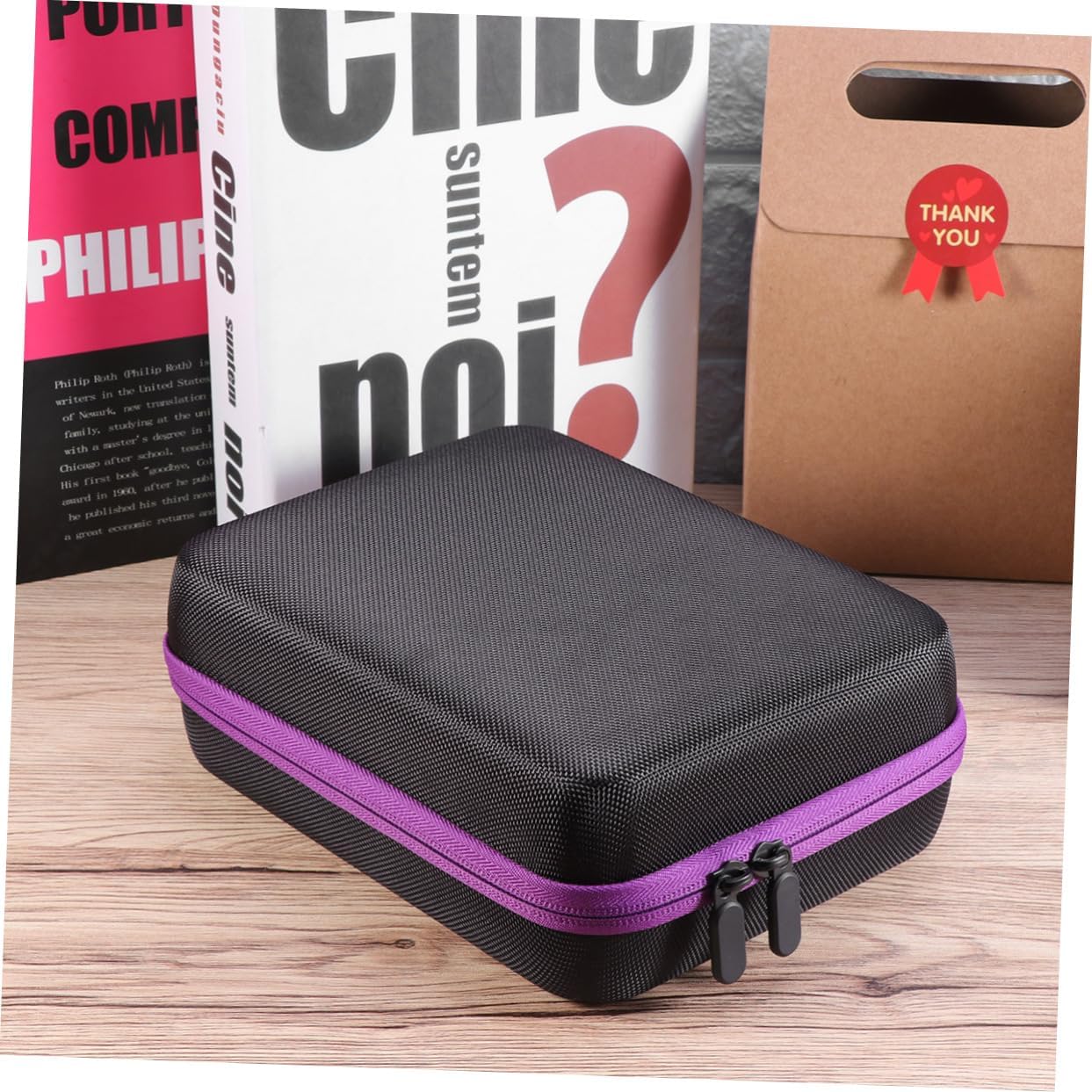 2 pcs 12 Protection Hard Holder Case Essential Drop Er Bottle Large Oil Carrying Bag Oils Travel, Purplex2pcs, mediumx2pcs
