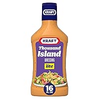 Vista 1 de Kraft Aderezo para ensalada Thousand Island Lite (botella de 16 fl oz)