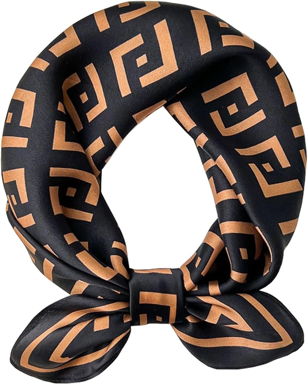 100% Silk Square Scarf for Hair-25.6" Women Men Neckerchief & Headscarf