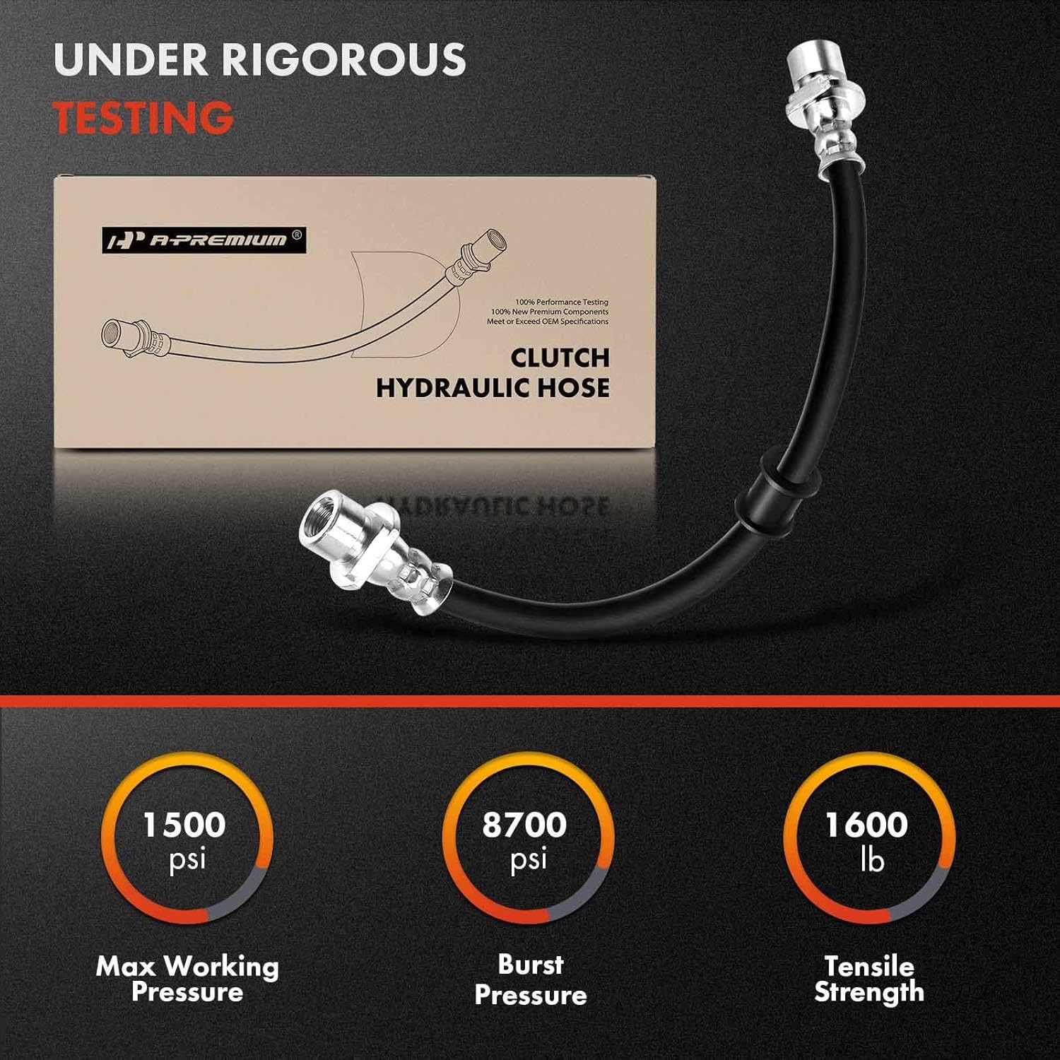A-Premium Clutch Hydraulic Hose Line Compatible with Subaru Outback 2000-2011, Forester Impreza 1998-2011, Legacy 1998-2012, Baja 2003-2006, Replace# 32006991