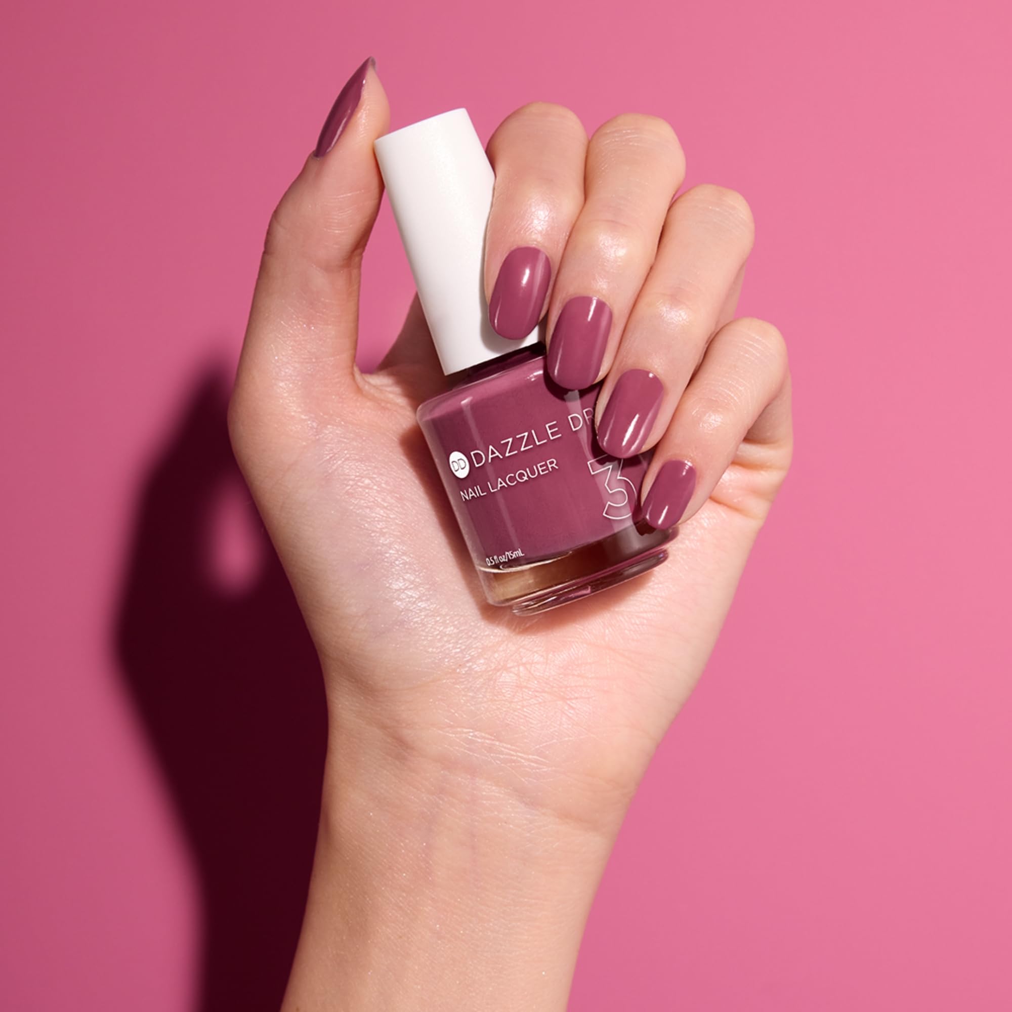 Dazzle Dry Nail Lacquer Step 3 – Take A Chance Berry Mauve 0.5 fl oz