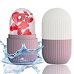 XHJRI Ice Face Roller Massager,Ice Cube Roller for Face, Eyes and Neck Naturally Conditioning and Skin Care,De-Puff Eye Bags,Reduce Migraine Pain,Reusable Massage Silicone Ice Mold (Brown)