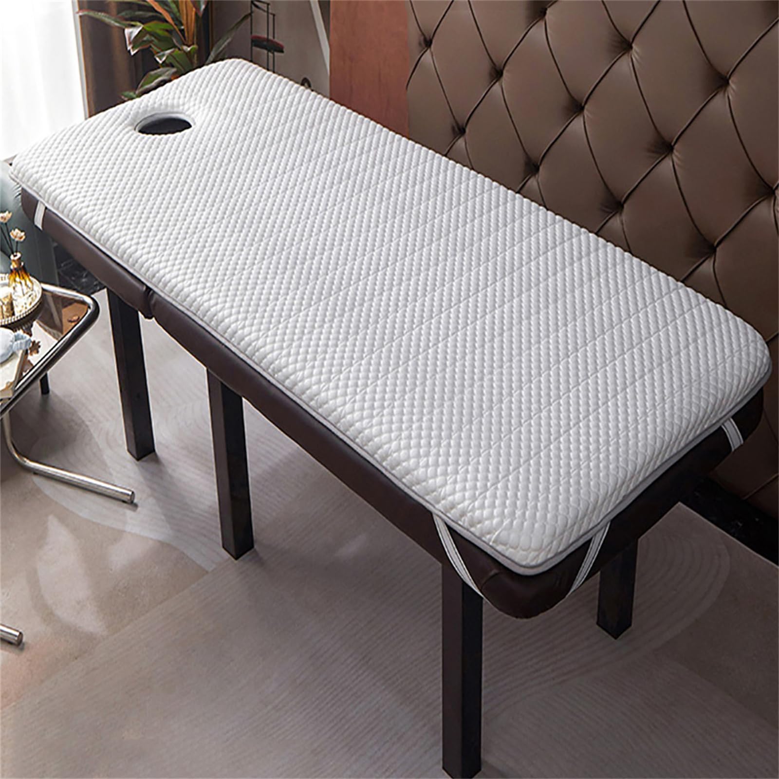 Oreiller de bain en mousse à mémoire de forme 3 cm d'épaisseur, coussin de spa carré/rond/trapézoïdal, appui-tête 70 x 185 cm pour un confort et une relaxation ultimes