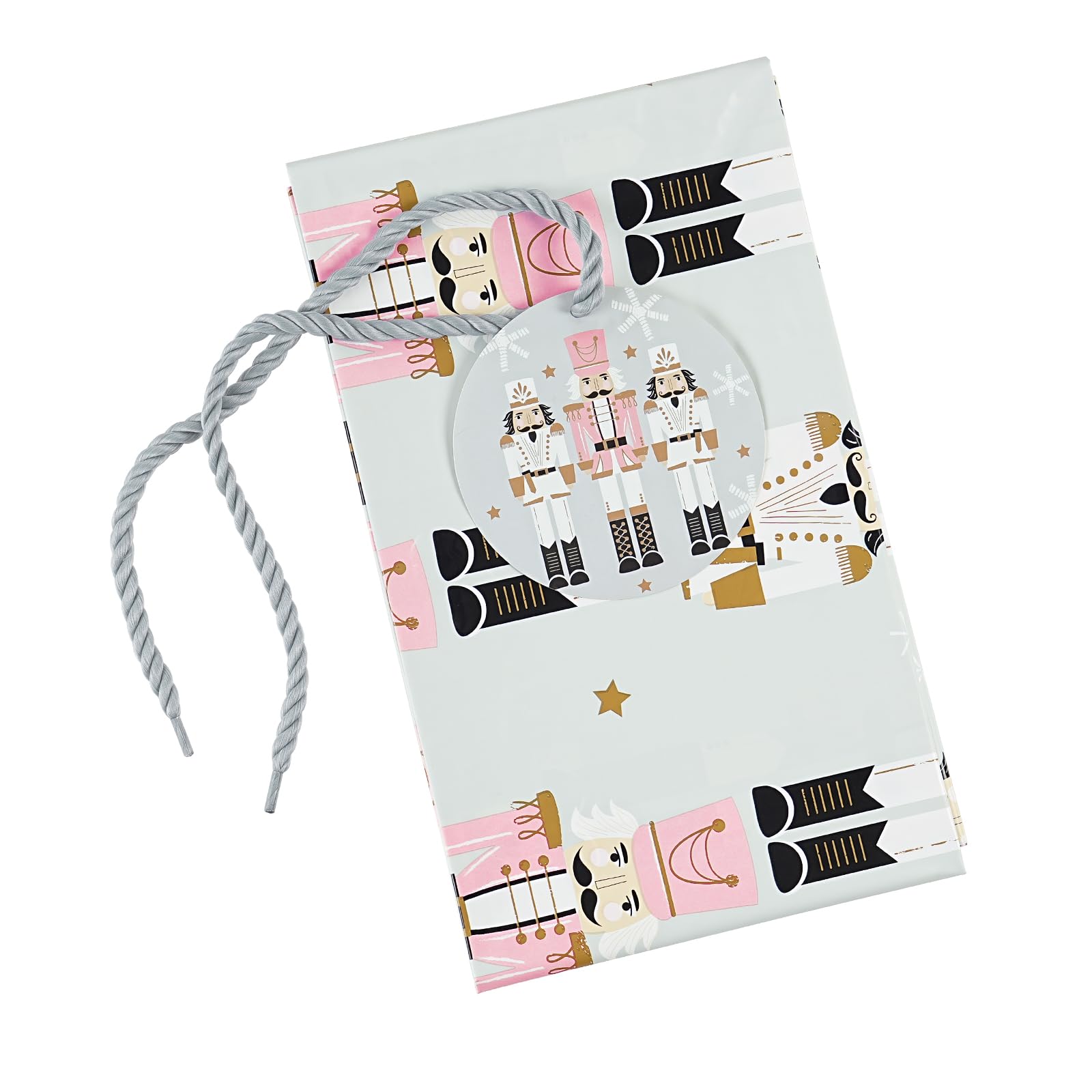 WRAPAHOLIC 56" Large Nutcracker Christmas Plastic Gift Bag - Nutcracker Jumbo Bike Bag Gift Wrap for Christmas, Winter, Holiday, Parties, Celebrating - 56" H x 36" W