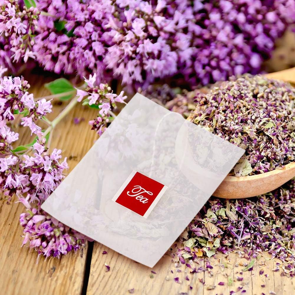 Tea Infuser Bag, Disposable Drawstring Tea infusers Loose Leaf Tea Filter Bags, for Loose Time Savi ng Tea Herbs Spice Bags for Brew Tea Cold Brew Coffee