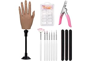 Professional Left-side Realistic Flexible Fake Hand for Nail Art Practice