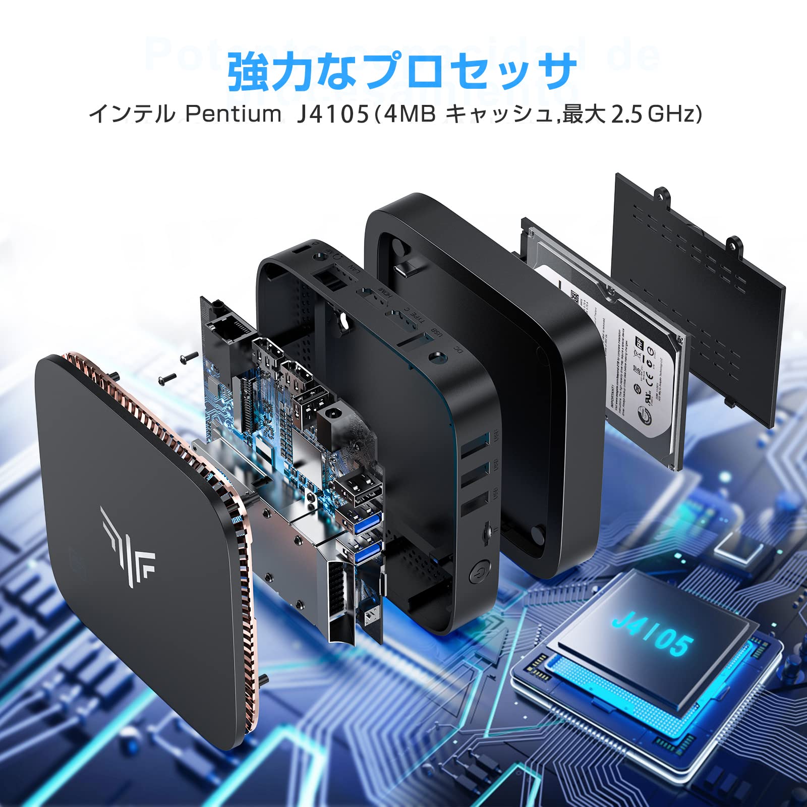 Amazon.co.jp: ミニpc 12GB RAM 128GB SSD Windows 10 Pro搭載