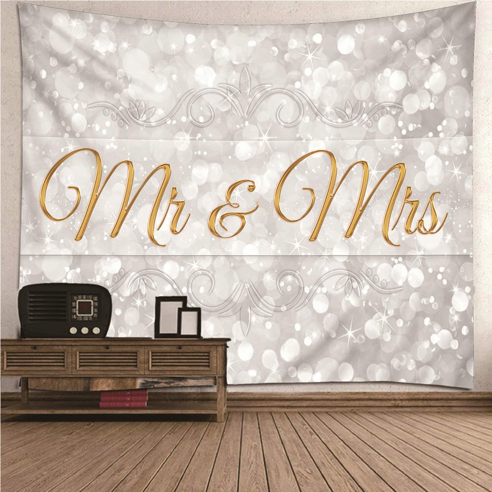 Tapiz de pared con impresión 3D ideal para decorar salones y eventos con elegancia