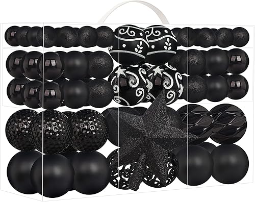Juego de 101 esferas de Navidad ultra lujosas con adorno para árbol de Navidad, bolas de Navidad inastillables para la punta de la habitación, disponible en Yaxa Colombia
