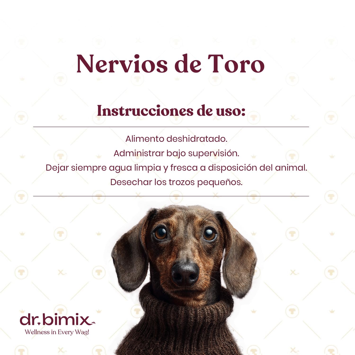 Nervios de Toro para Perros | Snack Natural Deshidratado | Salud Dental y Bienestar | Alta Dureza | Sin Aditivos - 450g - 1 Pack (20 Unidades)