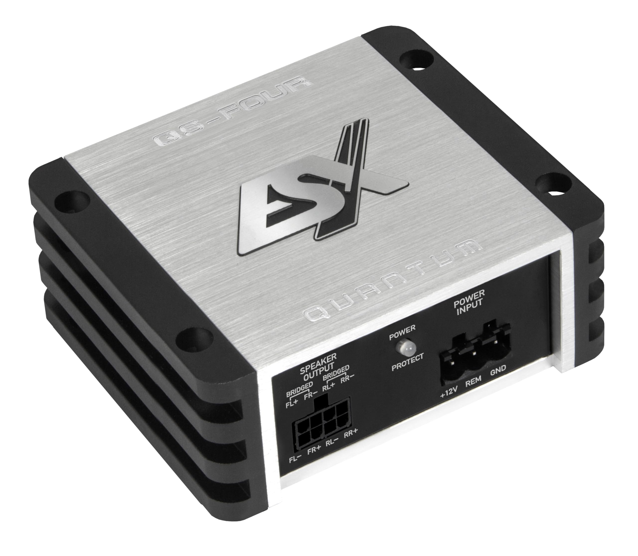 ESX QUANTUM QS-FOUR - Ultra-kompakter Full Range Class D Amp mit 240 W RMS bei nur 90 x 35 x 80 mm | ESX Car-Audio