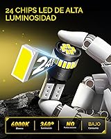 Vista 2 de Bombillas LED superbrillantes tamaño 194 Auxito; 168, 2825, W5W, T10, cuña 24, conjunto de chips 3014 SMD, bombillas LED de repuesto sin errores