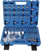Diesel Injector Flow Test Tool Kit Fuel Injector Tester, Diesel Injector Flow Diagnostic Cylinder Common Rail Adaptor Test Tool Kit Suitable for Engines with Up to 6 Cylinders