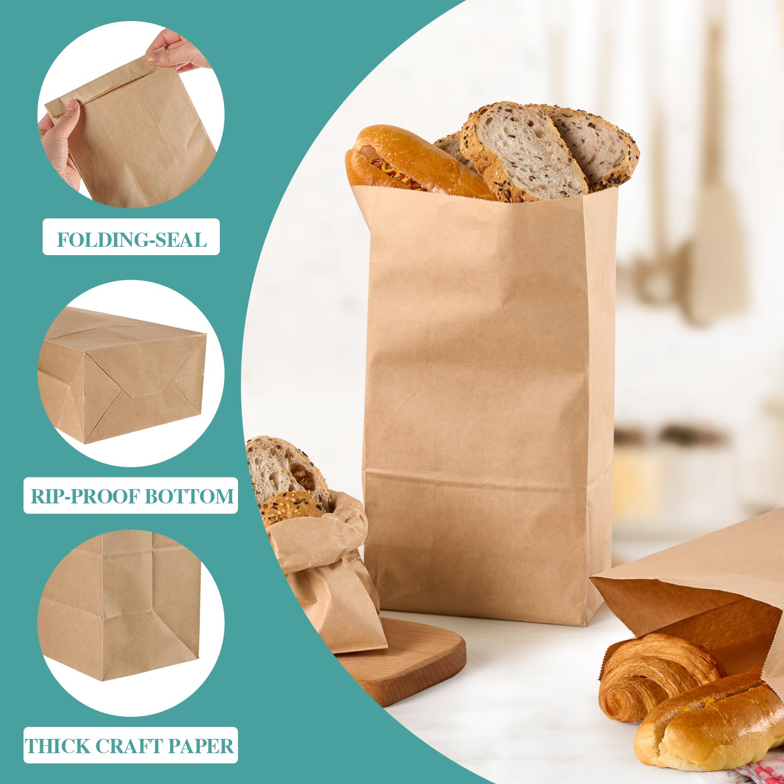 Large Brown Paper Lunch Bags | Bulk Paper Lunch Bags
