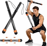 RENRUI Cordless Ropeless Battle Ropes: Adjustable Resistance Springs for Portable Home Gym Strength & Cardio Training