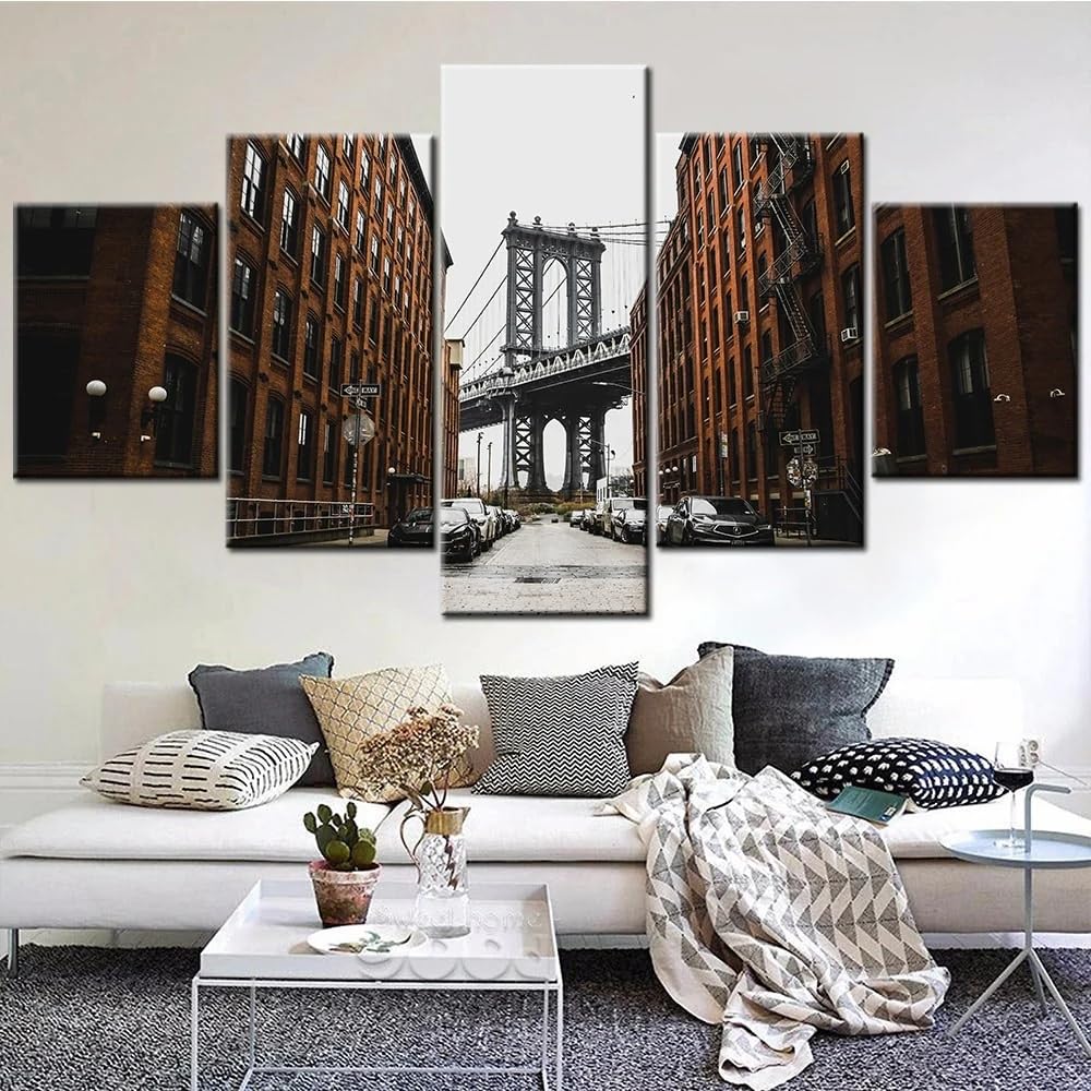Impression sur toile Brooklyn Bridge pour decoration salon