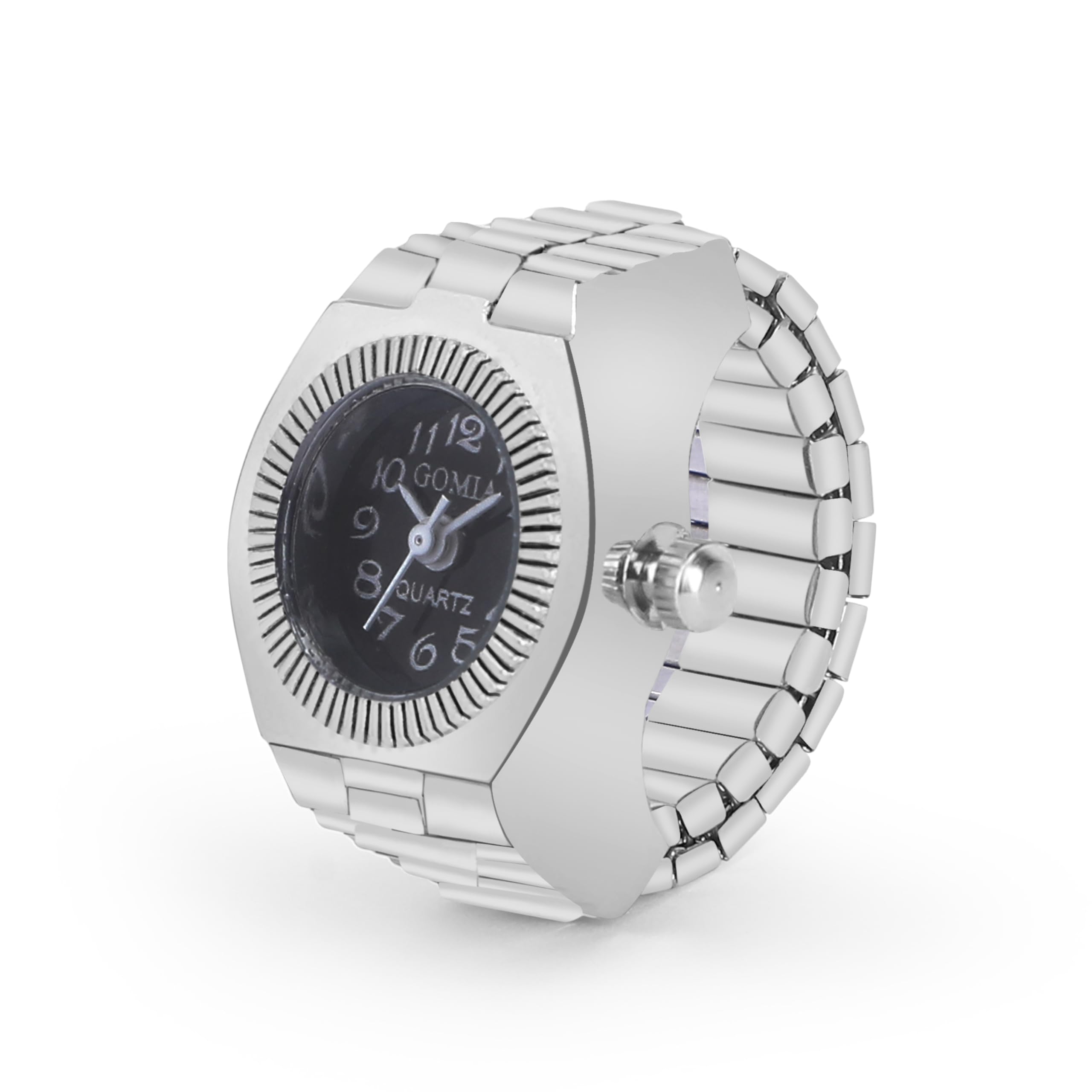 thrillz Stylish Ring Watch for Women Stainless Steel Adjustable Jewelry Accessories for Women Gift for Girls-picture-6