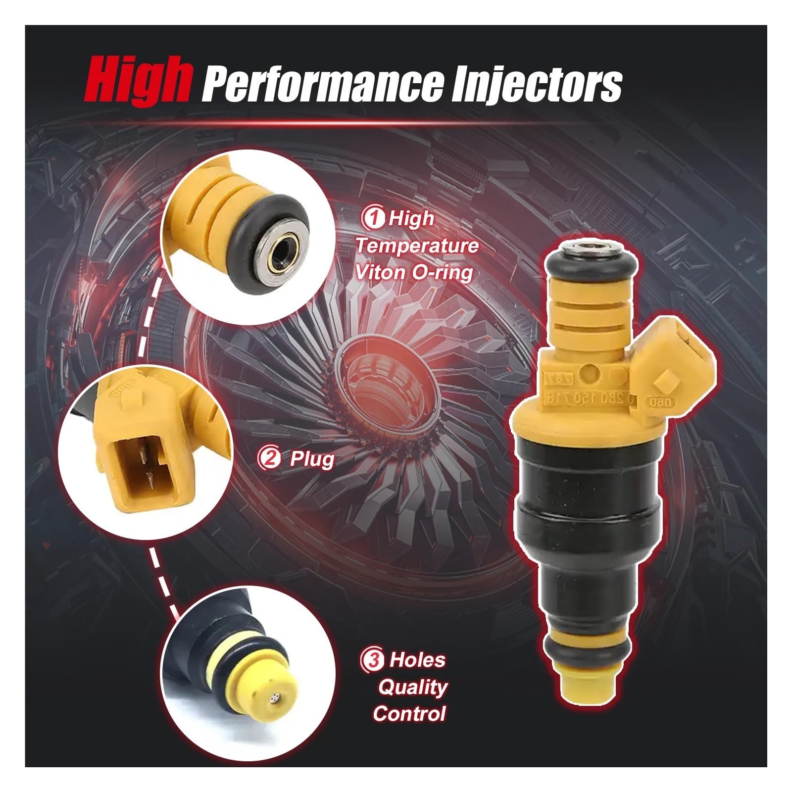 8Pack Matched Fuel Injector For Ford F150 F250 F350 4.6 5.0 5.4 - Foto 6