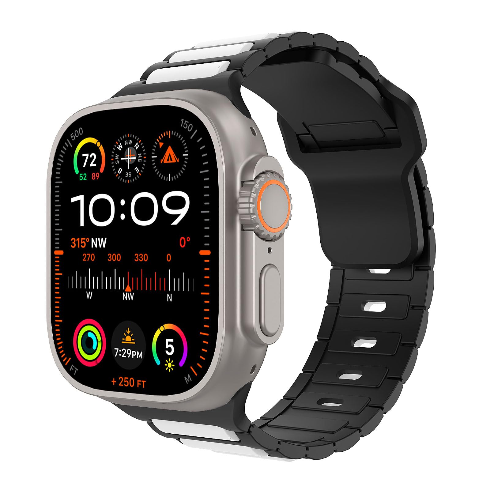 MoKo Cinturino Compatibile con Apple Watch Ultra 2 49mm 46mm 45mm 44mm 42mm per Uomo Donna, Cinturino di Ricambio Sportivi in Silicone per iWatch Apple Watch Serie 10 9 8 7 6 5 SE Ultra 2