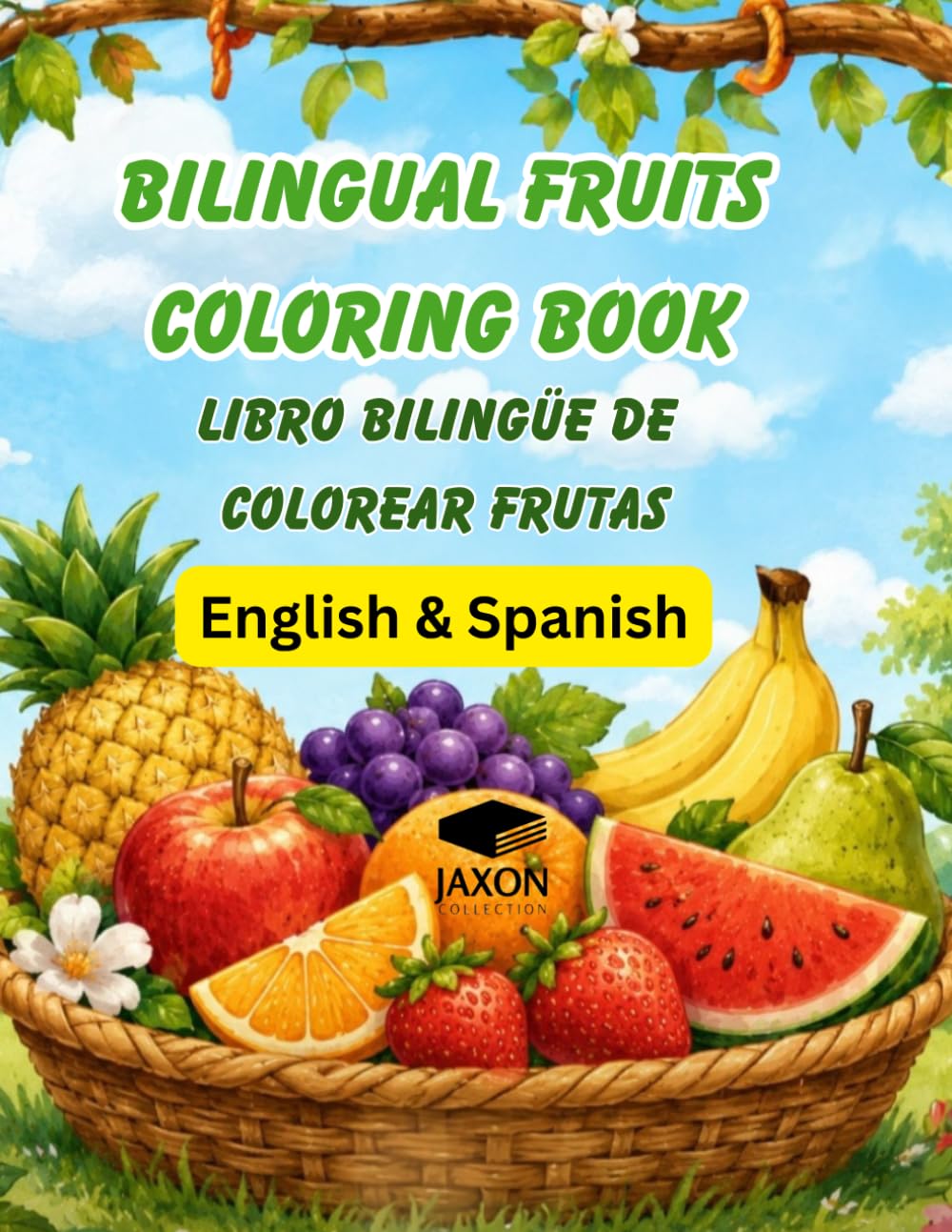 Bilingual Fruits Coloring Book: Libro Bilingüe De Colorear Frutas (My First Bilingual Coloring Books)