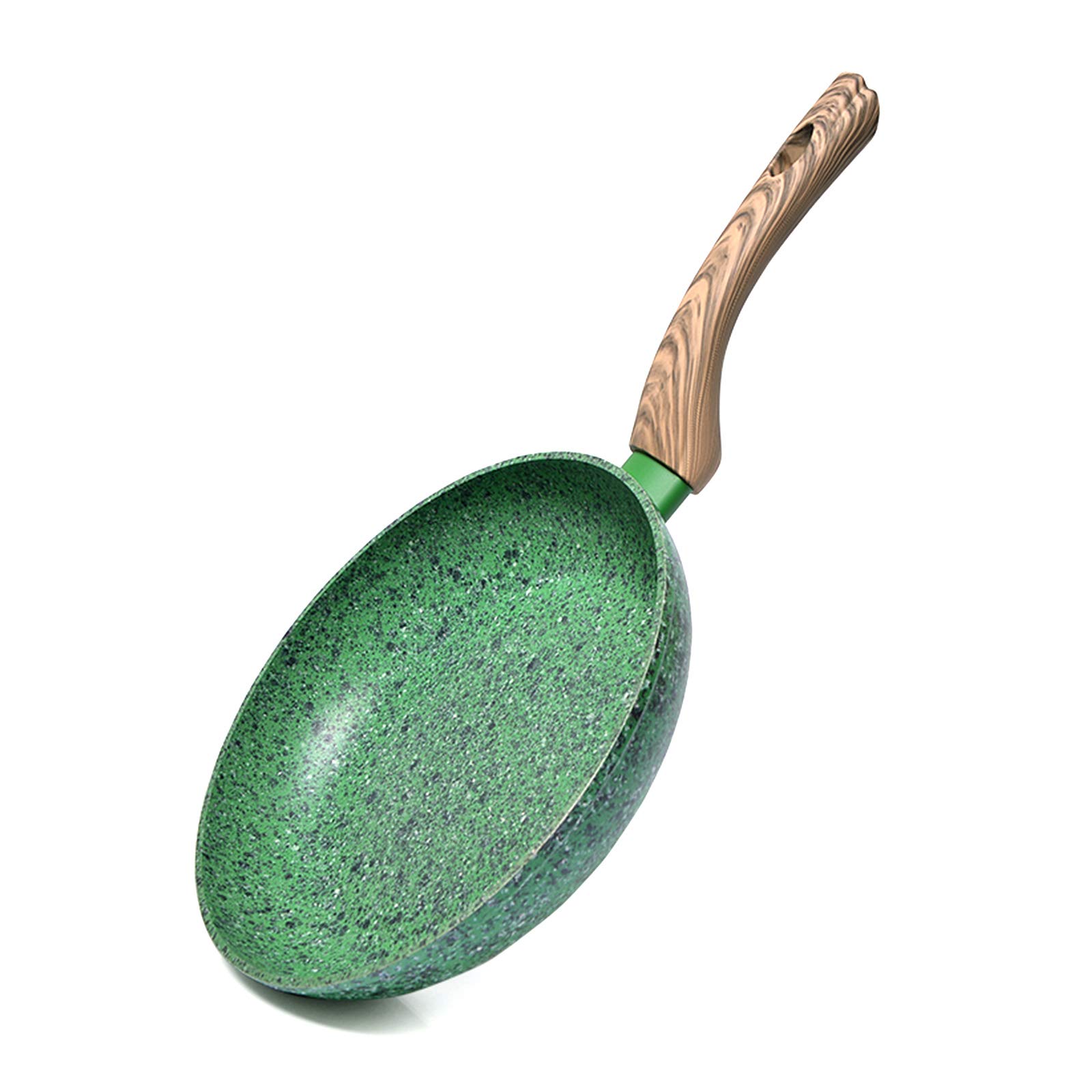 Frying Pan 24cm by Fissman, Malachite Series 4.9cm Depth Frying Pan, EcoStone Coating Bakelite Handles With Soft-Touch Non Stick Forged Aluminum Compatible With Gas, Electric, Ceramic And Induction