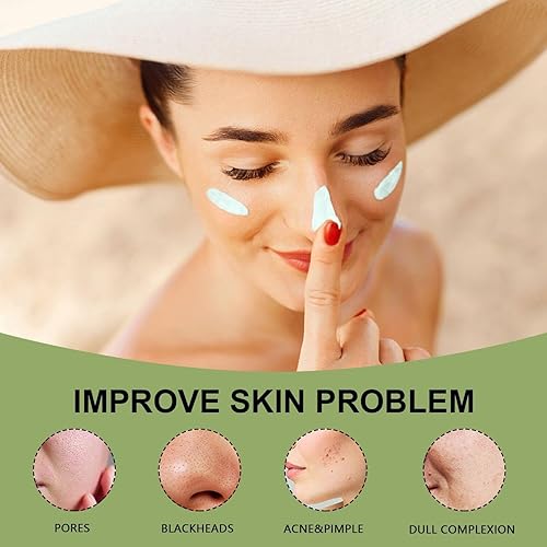 Miniatura 2 de Mascarilla facial de té verde, removedor de puntos negros con extracto de té verde, mascarilla de limpieza profunda sin poros para purificar,