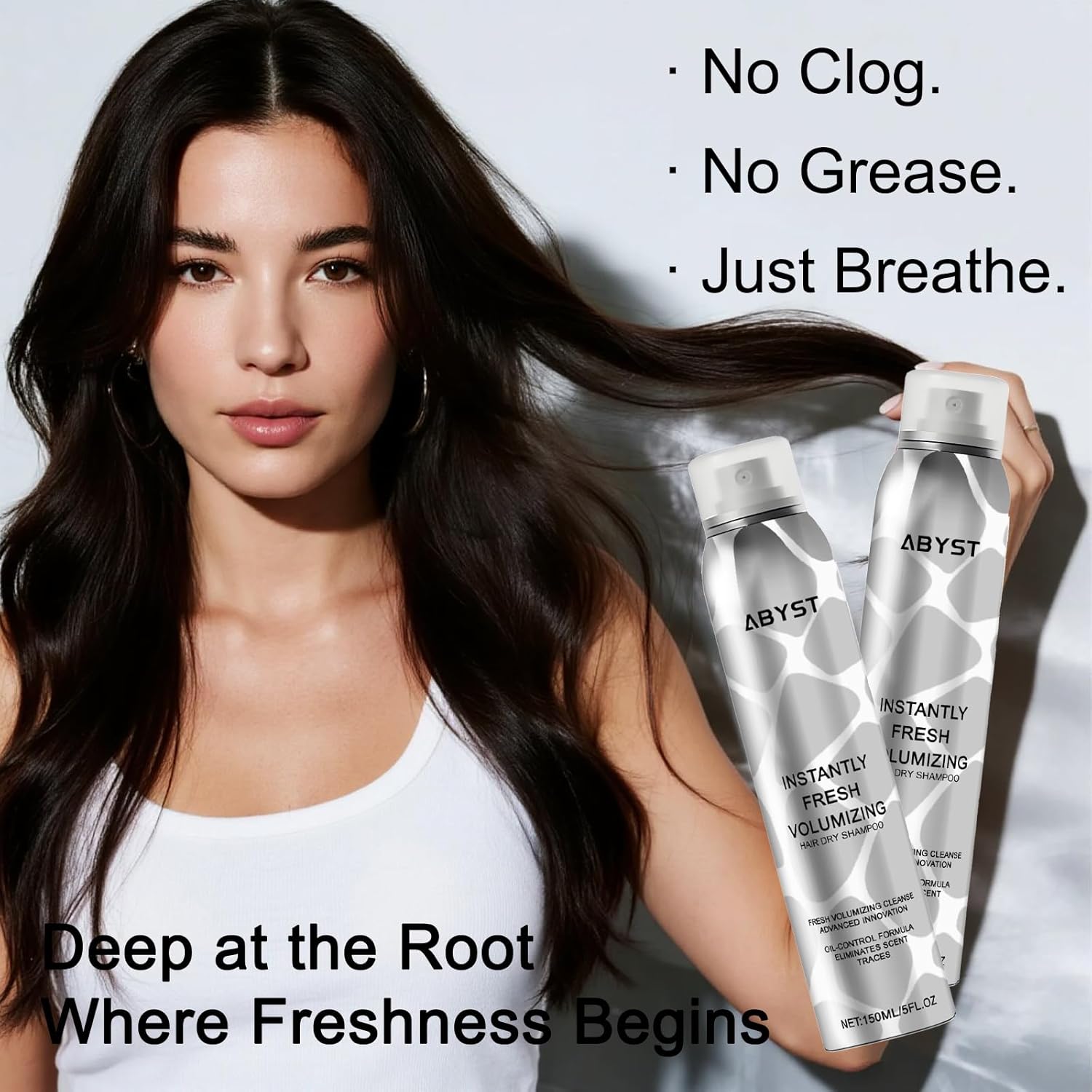 Dry Shampoo Spray – Instantly Fresh & Volumizing | Invisible Clear Formula for All Hair Types | No Residue, Talc-Free | Travel-Friendly (5oz) (1 Pcs) - Image 8