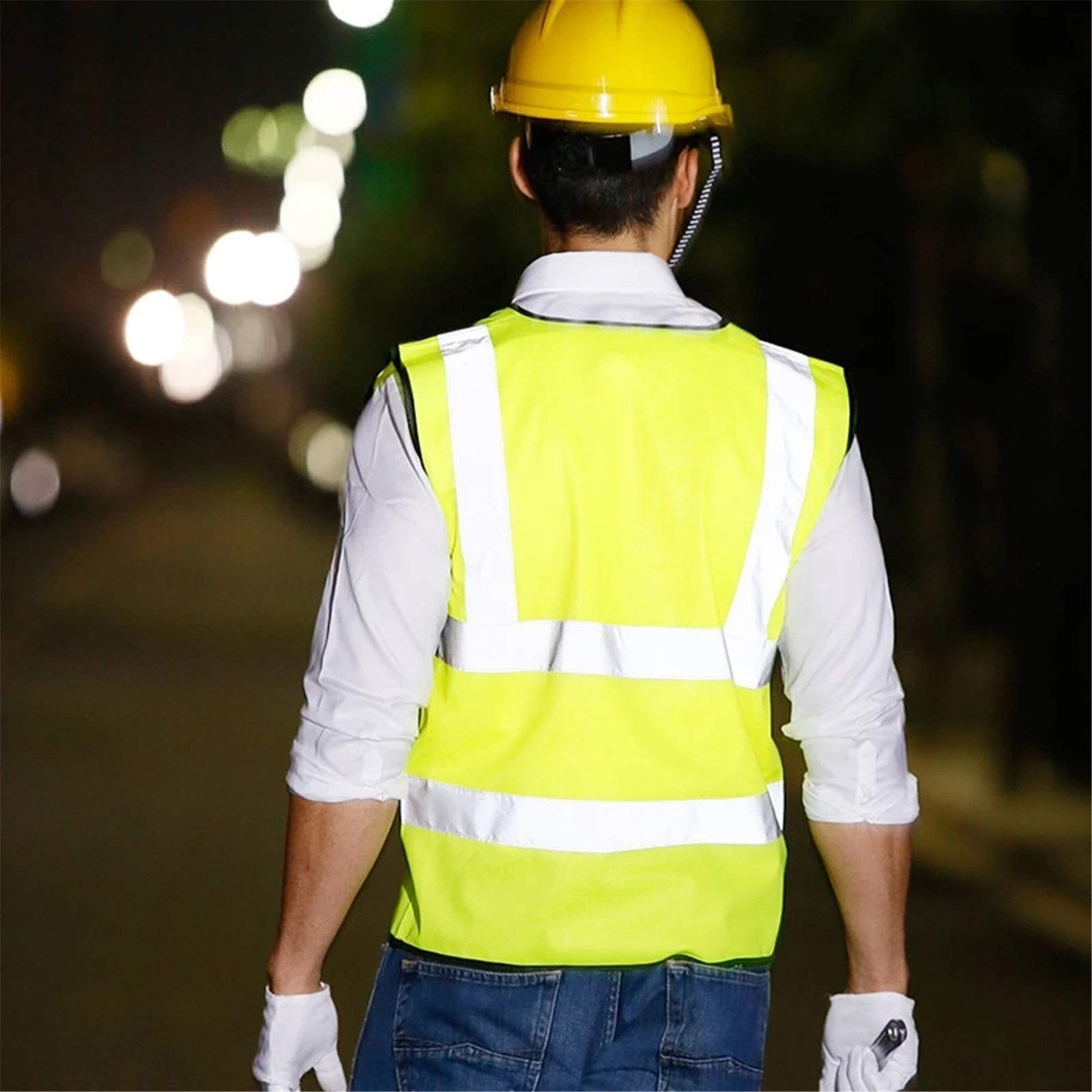 Gilets de Sécurité Haute visibilité des vêtements de travail unisex pour les Travaux de Construction en Extérieur