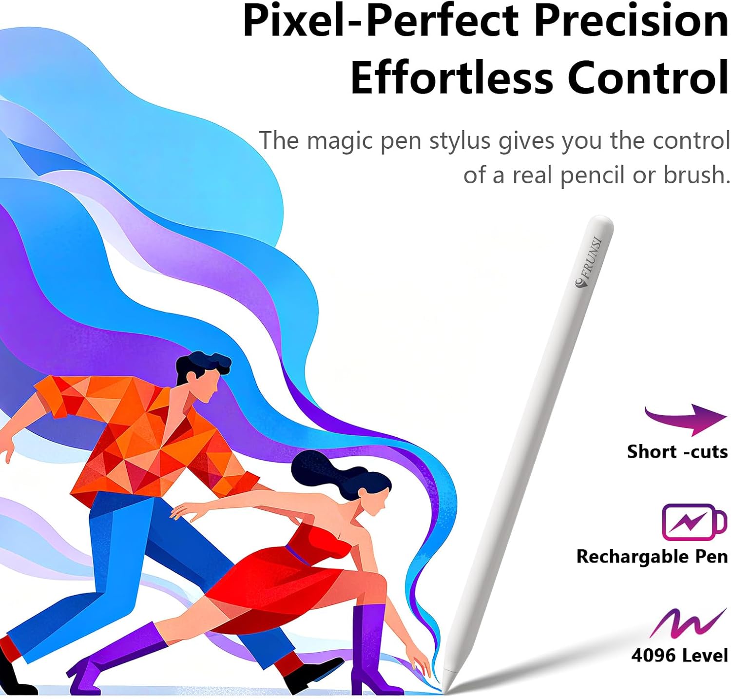 Frunsi-T12 Standalone Drawing Tablet with Screen,12 inch LCD Display, No Computer Needed,Stylus Pen,More Bonus,Drawing Apps Tutorials Pre-Installed,Best Gift for Beginner,Digital Artist,Designer