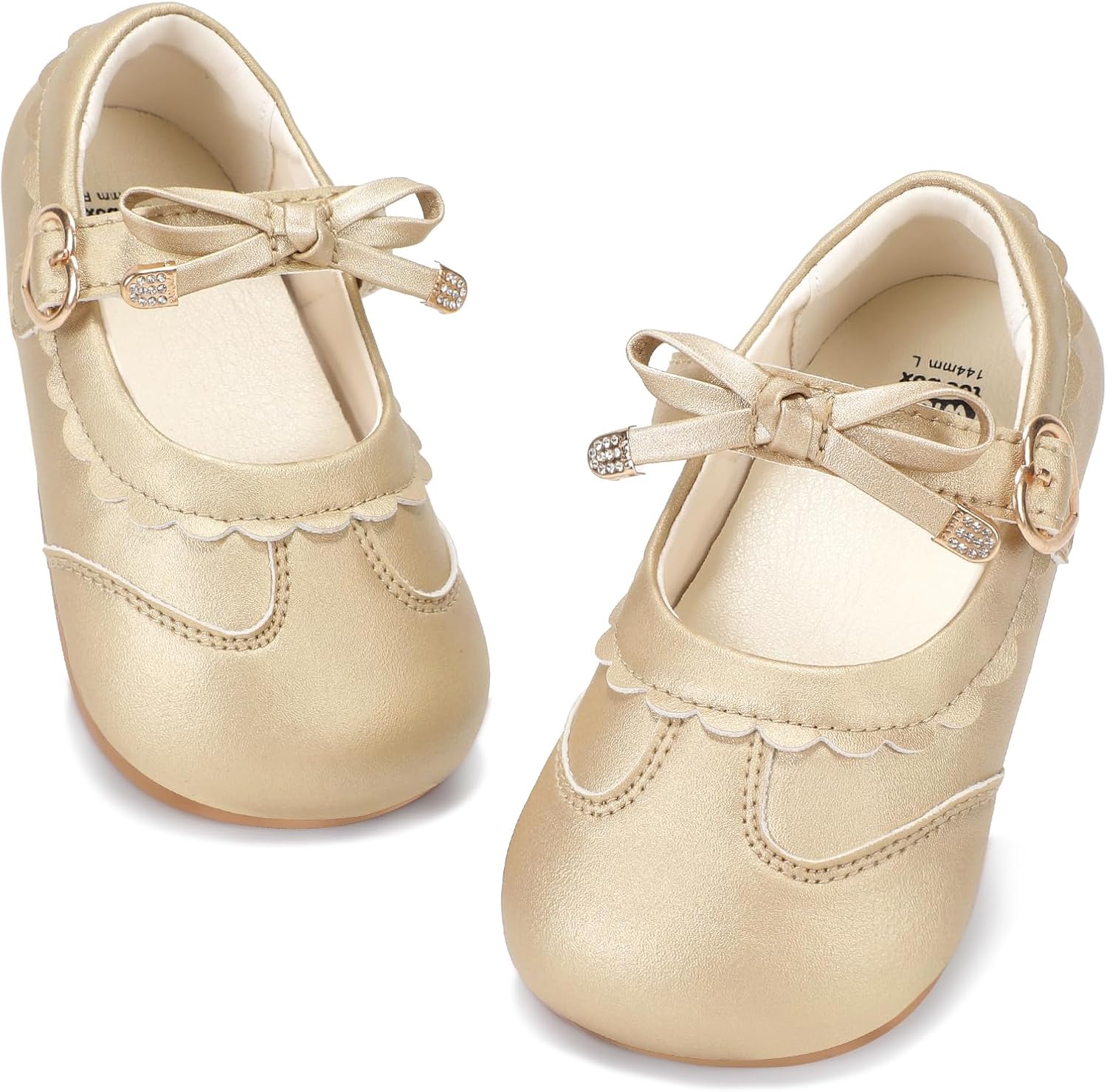 Toddler Mary Jane Shoes Classic Girl Bow Flats for Daily Festival