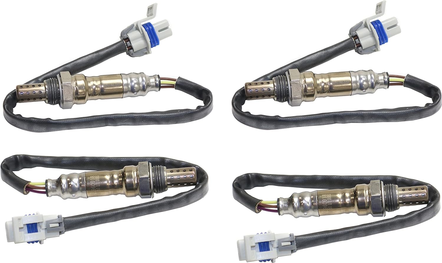 Garage-Pro Set of 4 O2 Oxygen Sensor Replacement for Chevrolet Silverado 1500 2003-2006 Silverado 2500 HD 2002-2007 4.3, 4.8, 6.0L Center