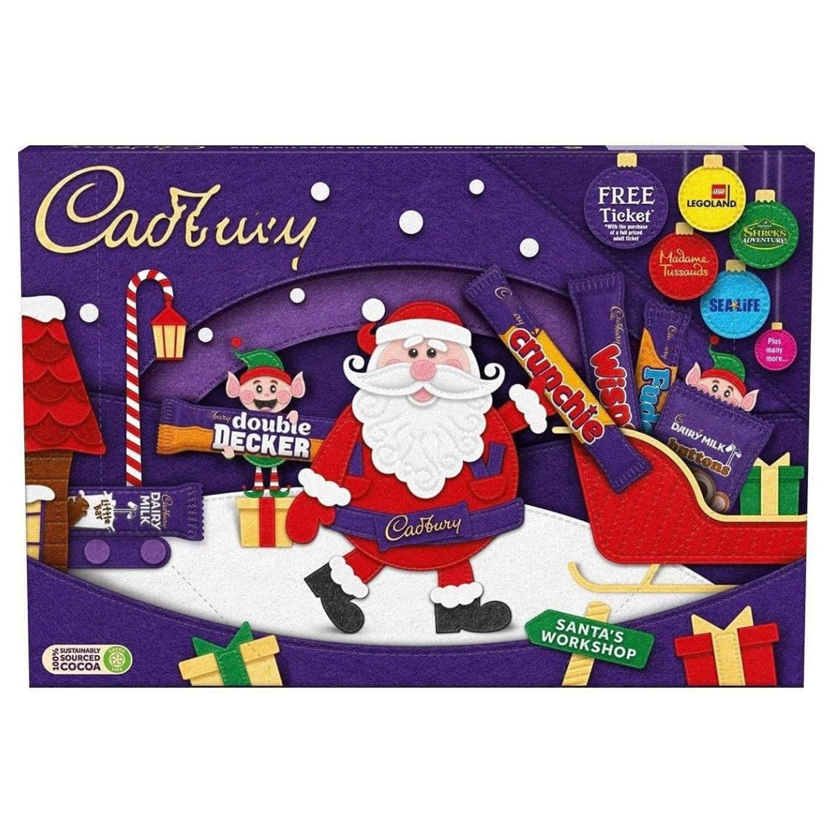 Christmas Chocolate Selection Medium Box 145 g (Pack of 8)
