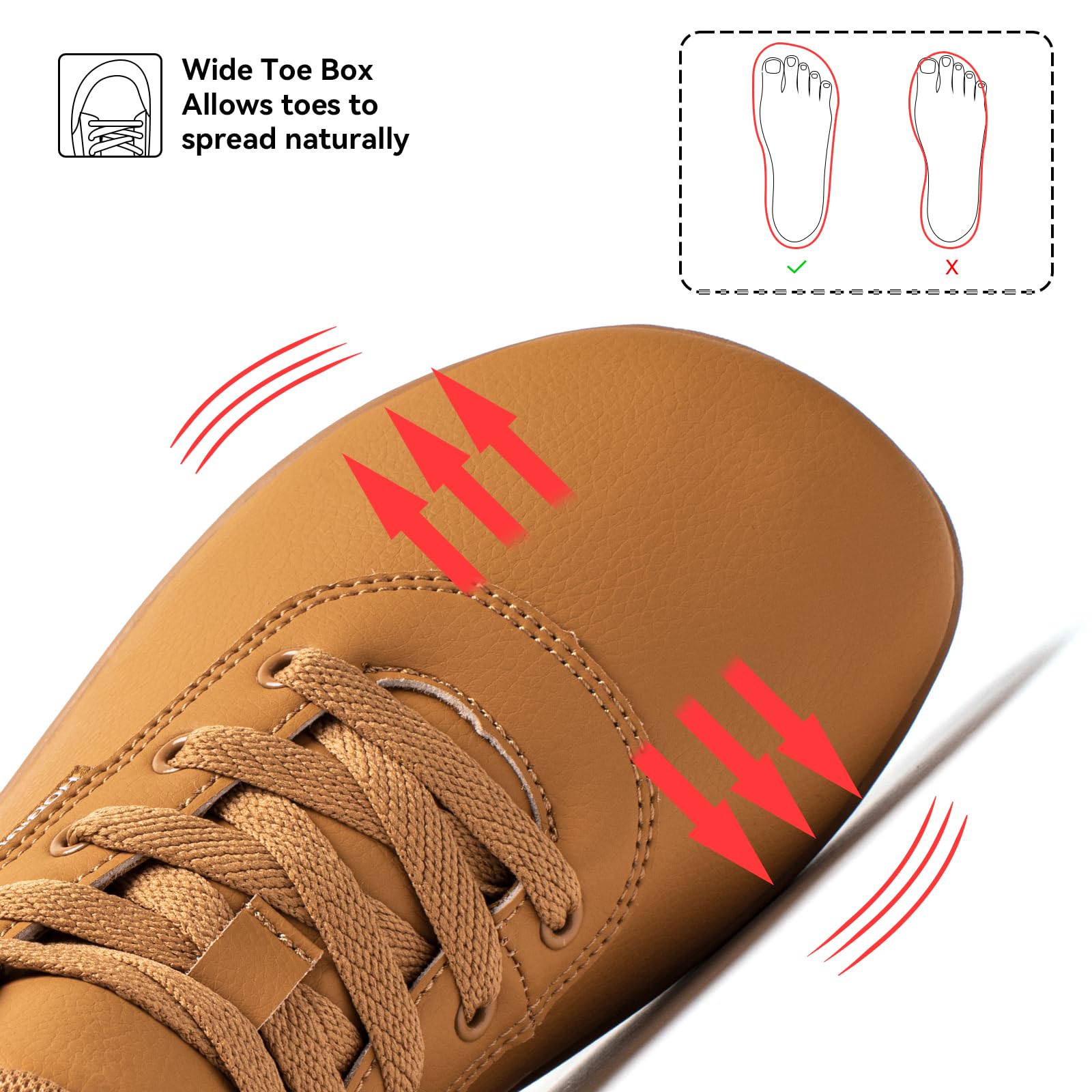 HOBIBARE - Zapatillas impermeables para hombre y mujer | tacón cero (Zero Drop) y dedos libres | Botines transpirables
