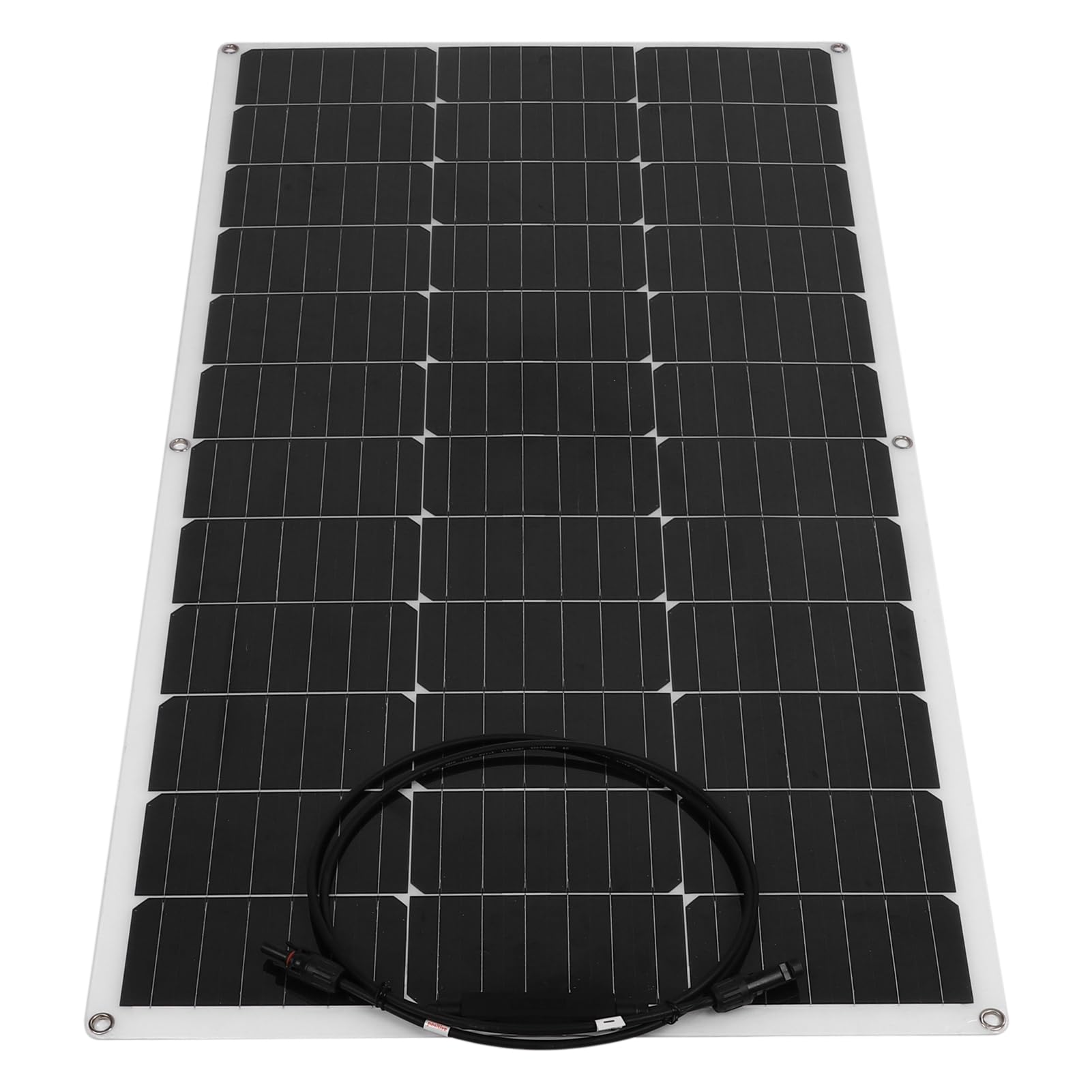 CHICIRIS Panel Solar Flexible de 100 W Monocristalino Módulo Solar Flexible de 18 V Ultra Delgado ETFE 30 por Ciento Diseño Liviano para RV Caravana Camping Barco Cobertizo Batería de 12 V